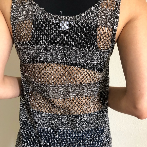 Cotton On black marbled knitted tank - Picture 3 of 3
